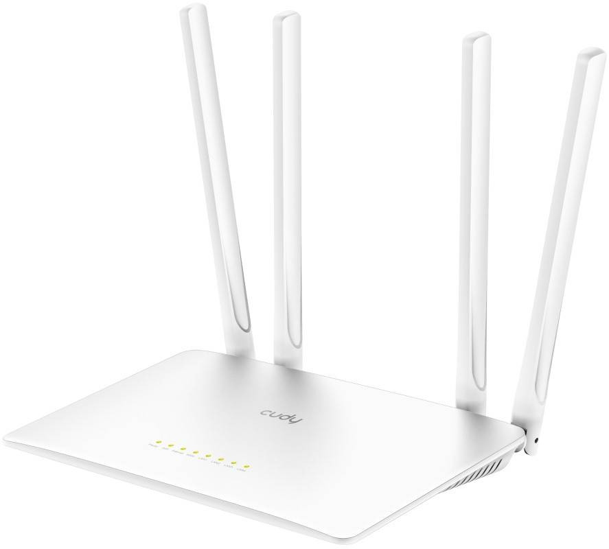 Роутер Cudy WR1200 двухдиапазонный AC1200 Wi-Fi 5 4 антенны Gigabit
