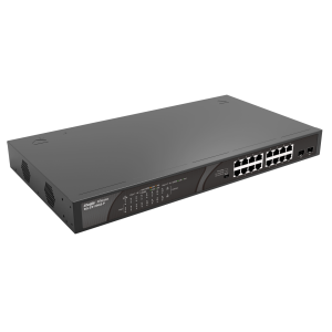 Ruijie Reyee RG-ES118GS-P-L — 18-портовый гигабитный PoE+ коммутатор, 16×PoE+, 2×SFP, 247 Вт, для видеонаблюдения