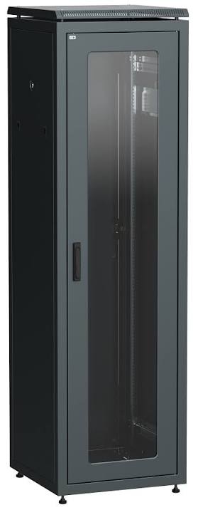 Шкаф сетевой напольный ITK LINEA E LE05-42U66-GM 42U 600x600мм