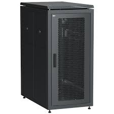 Шкаф сетевой 19" 24U 600х1000мм перфорированная передняя дверь черный