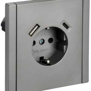 FORTE&PIANO Роз. з/к/ш в/к 16А USB A+C 18Вт FP547 ст. IEK