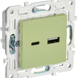 SKANDY Роз. USB A+C 18Вт SK-R13M мятн. IEK