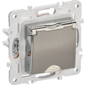 SKANDY Роз. з/к/ш кр. 16А IP44 SK-R11N никель IEK