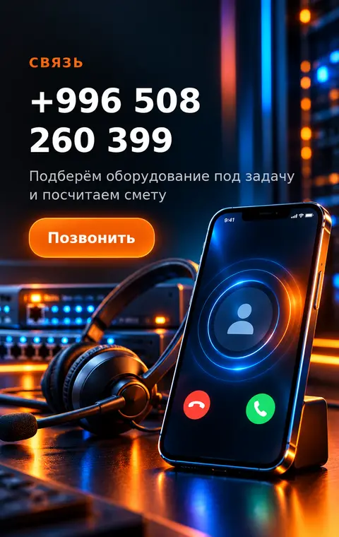 Позвонить: +996 508 260 399. Подберём оборудование и посчитаем смету