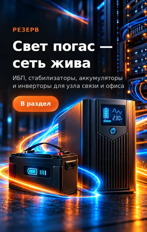 Резервное питание — ИБП, стабилизаторы, аккумуляторы, инверторы